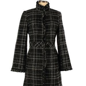 White House Black Market tweed coat